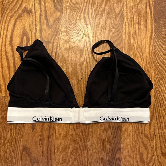 Calvin Klein Modern Cotton Lightly Lined Triangle Bralette - Picture 3 of 3